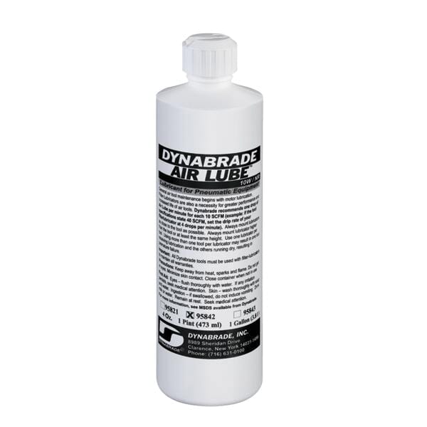 Dynabrade® 95842 Air Lubricant, 1 pt Bottle, Mild Petroleum Odor/Scent, Liquid Form, Amber
